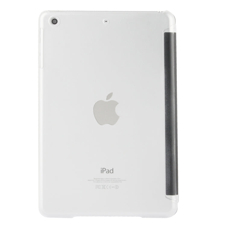 3-folding Matte Texture Leather Case with Holder & Sleep / Wake-up Function for iPad mini 1 / 2 / 3