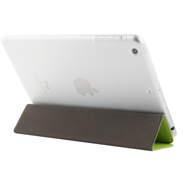 3-folding Matte Texture Leather Case with Holder & Sleep / Wake-up Function for iPad mini 1 / 2 / 3
