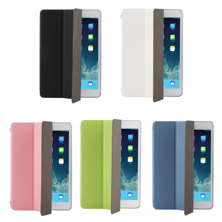 3-folding Matte Texture Leather Case with Holder & Sleep / Wake-up Function for iPad mini 1 / 2 / 3