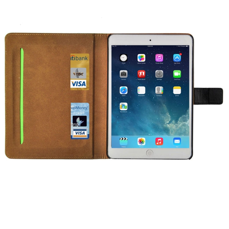 Crazy Horse Texture Leather Case with Sleep / Wake-up Function & Credit Card Slots for iPad mini 1 / 2 / 3