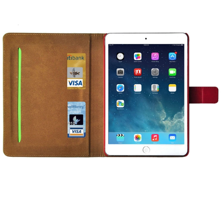 Crazy Horse Texture Leather Case with Sleep / Wake-up Function & Credit Card Slots for iPad mini 1 / 2 / 3