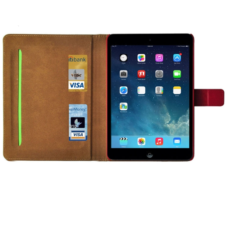 Crazy Horse Texture Leather Case with Sleep / Wake-up Function & Credit Card Slots for iPad mini 1 / 2 / 3