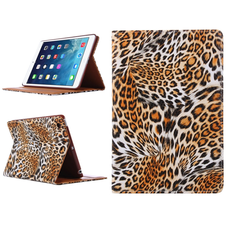 Leopard Texture Protective PU Leather Case with Sleep / Wake-up Function for iPad mini 1 / 2 / 3