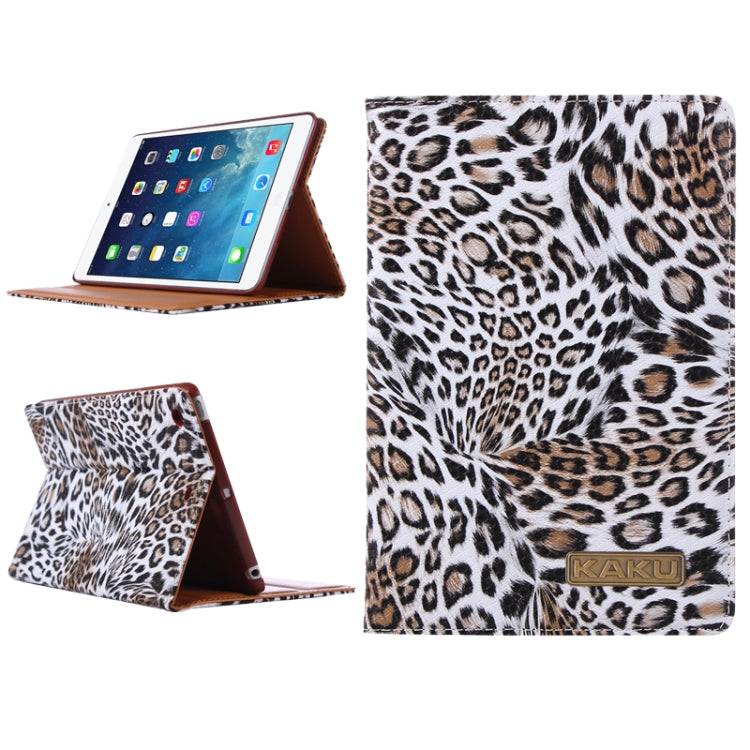 Leopard Texture Protective PU Leather Case with Sleep / Wake-up Function for iPad mini 1 / 2 / 3