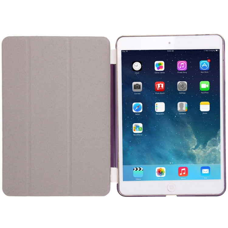 3-folding Slim Smart Cover Companion Case with Sleep & Wake-up Function for iPad mini 1 / 2 / 3
