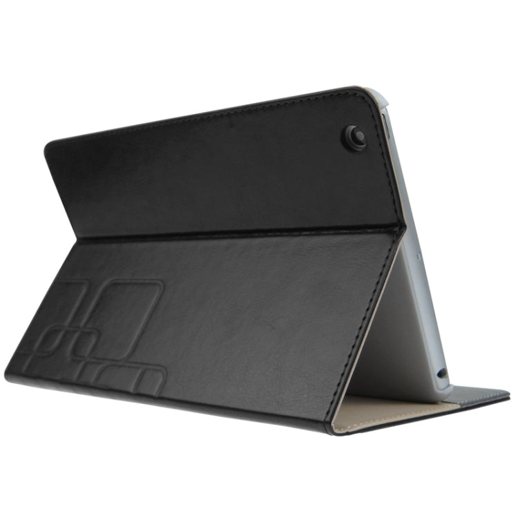 ENKAY Crazy Horse Texture Embossing Pattern Protective PU Leather Case with Sleep / Wake-up Function & Credit Card Slots for iPad mini 1 / 2 / 3