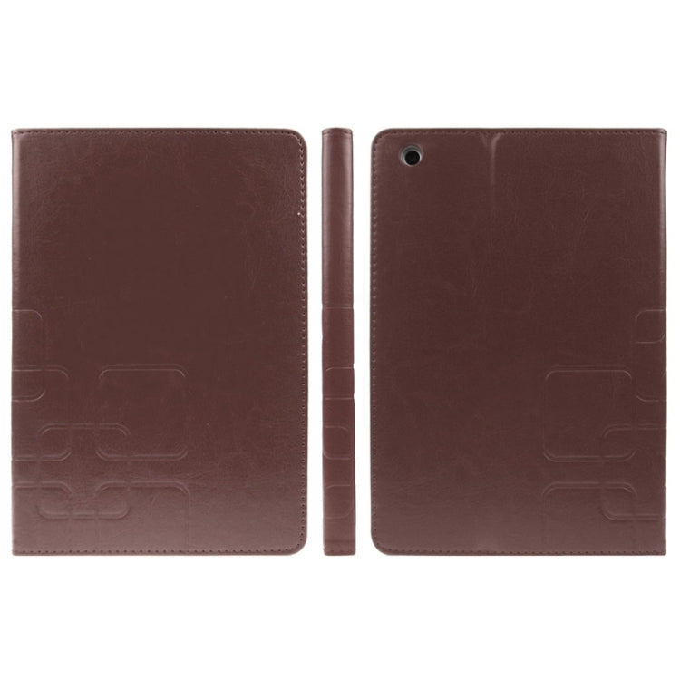 ENKAY Crazy Horse Texture Embossing Pattern Protective PU Leather Case with Sleep / Wake-up Function & Credit Card Slots for iPad mini 1 / 2 / 3