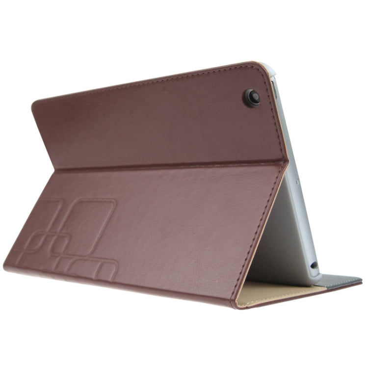 ENKAY Crazy Horse Texture Embossing Pattern Protective PU Leather Case with Sleep / Wake-up Function & Credit Card Slots for iPad mini 1 / 2 / 3