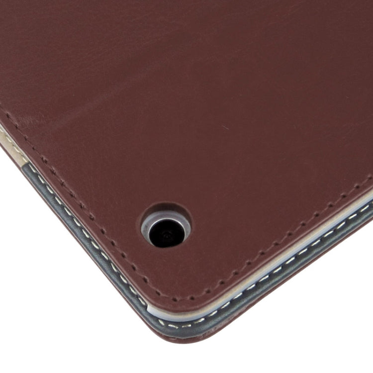 ENKAY Crazy Horse Texture Embossing Pattern Protective PU Leather Case with Sleep / Wake-up Function & Credit Card Slots for iPad mini 1 / 2 / 3