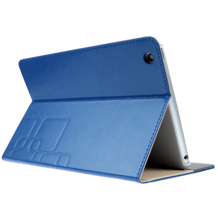 ENKAY Crazy Horse Texture Embossing Pattern Protective PU Leather Case with Sleep / Wake-up Function & Credit Card Slots for iPad mini 1 / 2 / 3