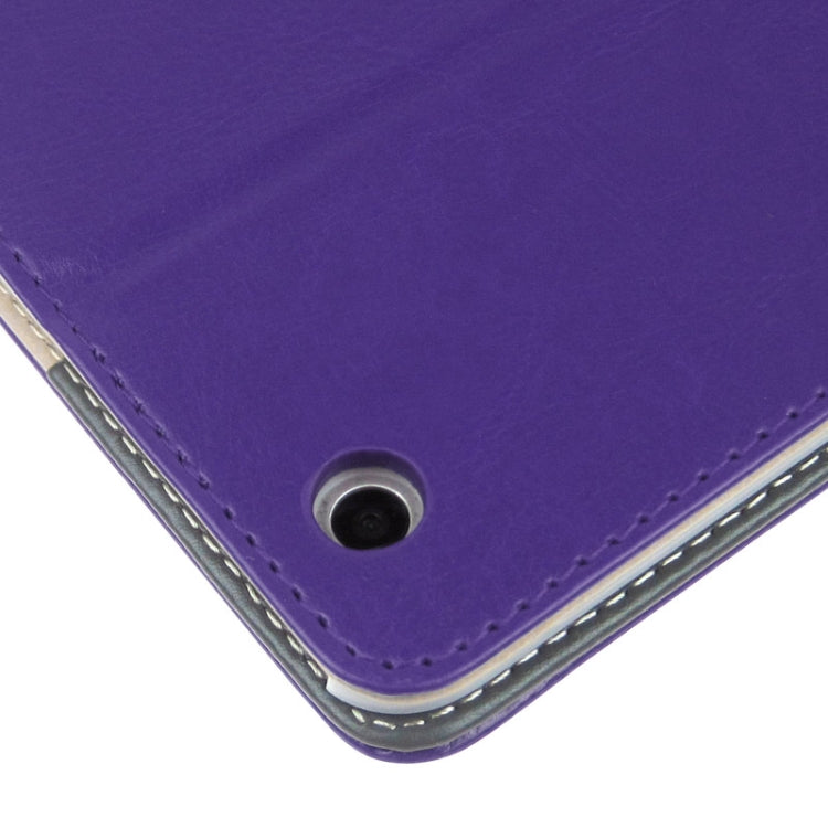 ENKAY Crazy Horse Texture Embossing Pattern Protective PU Leather Case with Sleep / Wake-up Function & Credit Card Slots for iPad mini 1 / 2 / 3