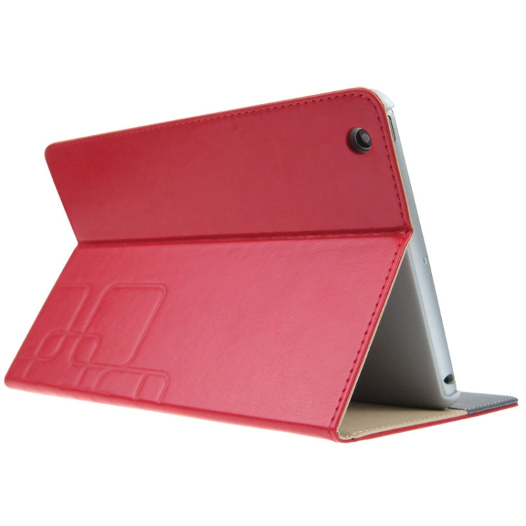 ENKAY Crazy Horse Texture Embossing Pattern Protective PU Leather Case with Sleep / Wake-up Function & Credit Card Slots for iPad mini 1 / 2 / 3