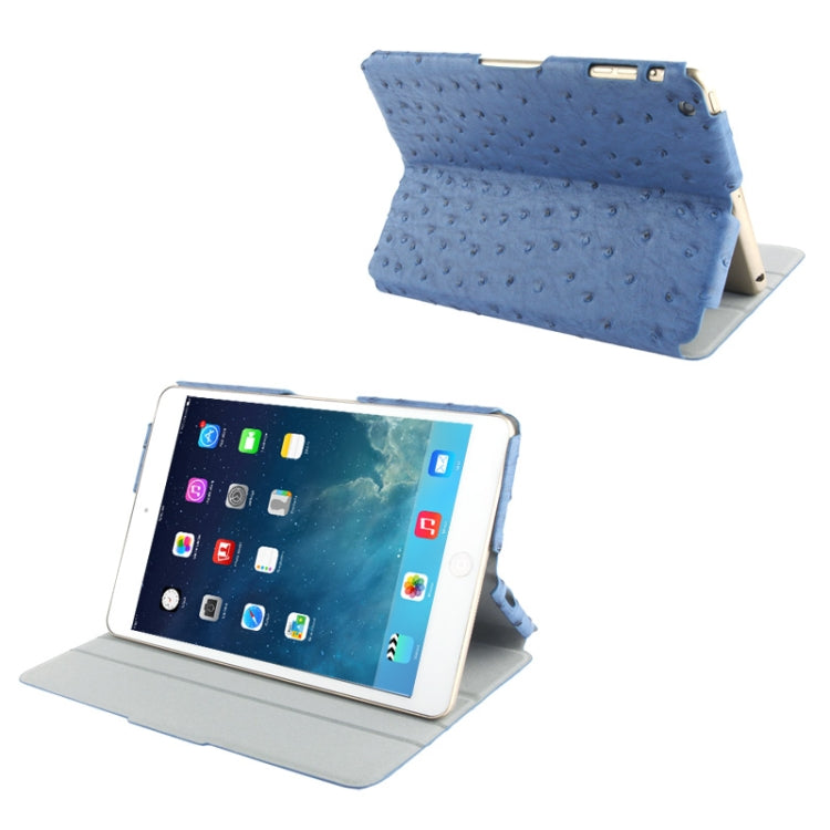 Wasswey Series Ostrich Skin Texture Leather Case for iPad mini 1 / 2 / 3