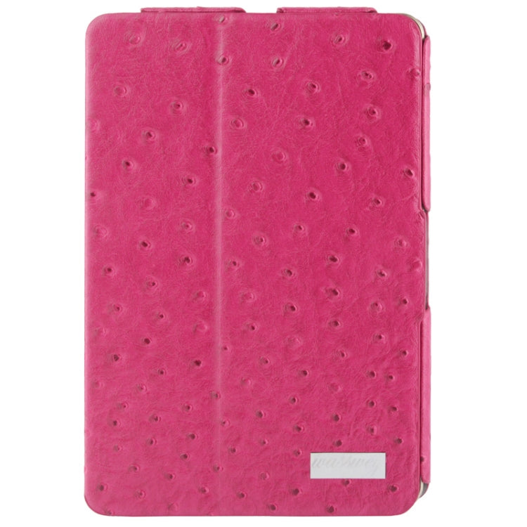 Wasswey Series Ostrich Skin Texture Leather Case for iPad mini 1 / 2 / 3