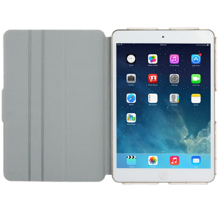Wasswey Series Ostrich Skin Texture Leather Case for iPad mini 1 / 2 / 3