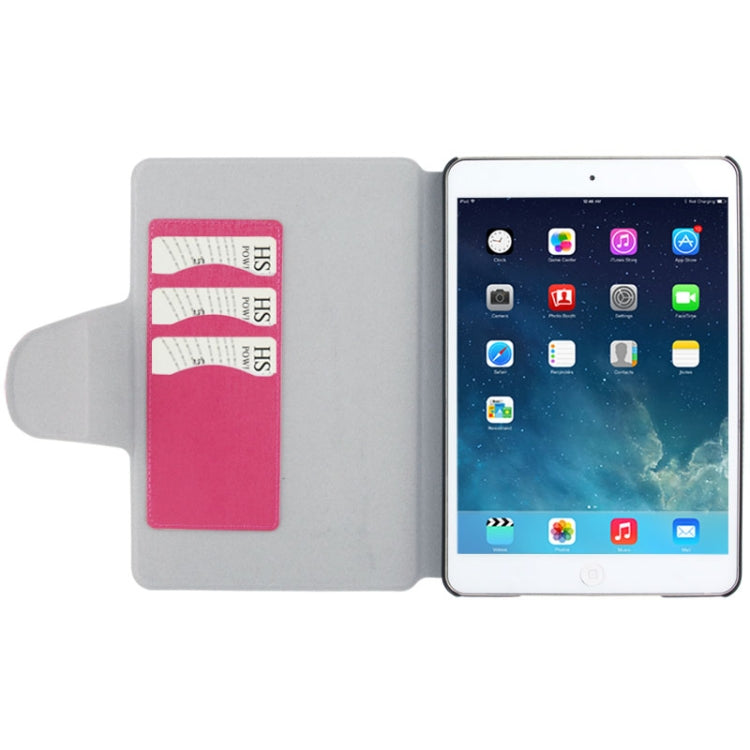 Linen Texture Magnetic Buckle Leather Case with Credit Card Slot & Holder for iPad mini 1 / 2 / 3