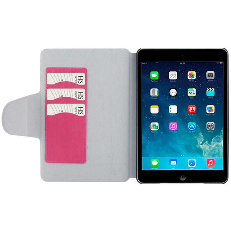 Linen Texture Magnetic Buckle Leather Case with Credit Card Slot & Holder for iPad mini 1 / 2 / 3