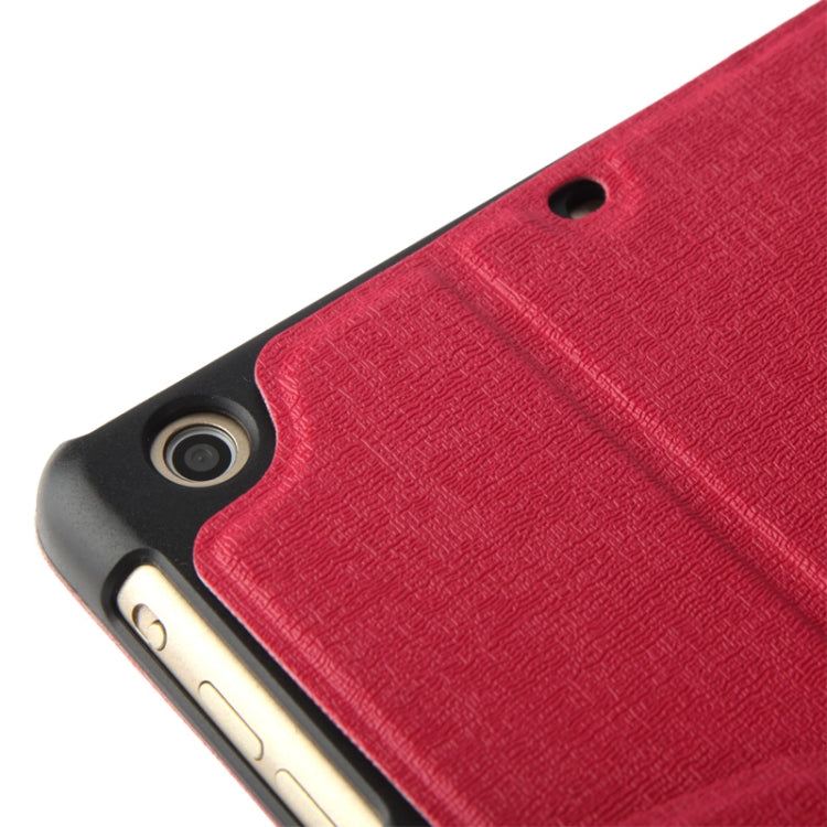 Linen Texture Magnetic Buckle Leather Case with Credit Card Slot & Holder for iPad mini 1 / 2 / 3