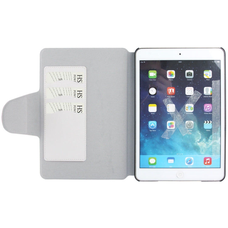 Linen Texture Magnetic Buckle Leather Case with Credit Card Slot & Holder for iPad mini 1 / 2 / 3