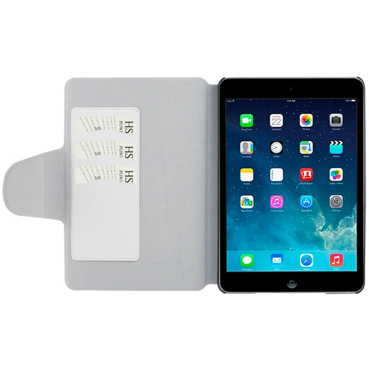 Linen Texture Magnetic Buckle Leather Case with Credit Card Slot & Holder for iPad mini 1 / 2 / 3