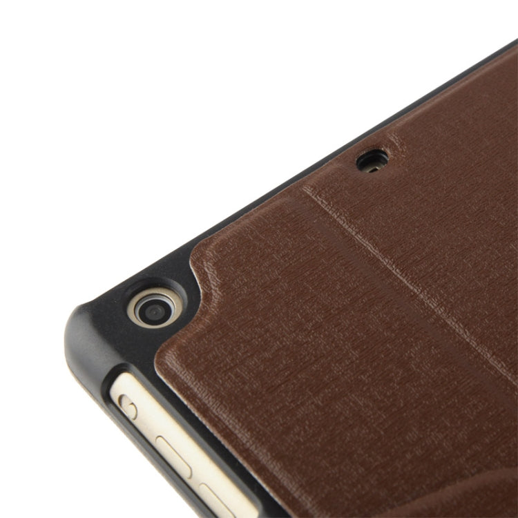 Linen Texture Magnetic Buckle Leather Case with Credit Card Slot & Holder for iPad mini 1 / 2 / 3