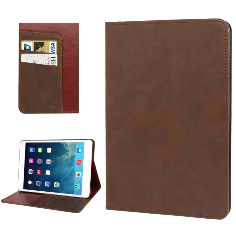 Crazy Horse Texture Leather Case with Card Slots & Holder & Wallet & Sleep Function for iPad mini 3 / mini 2 Retina(Coffee)