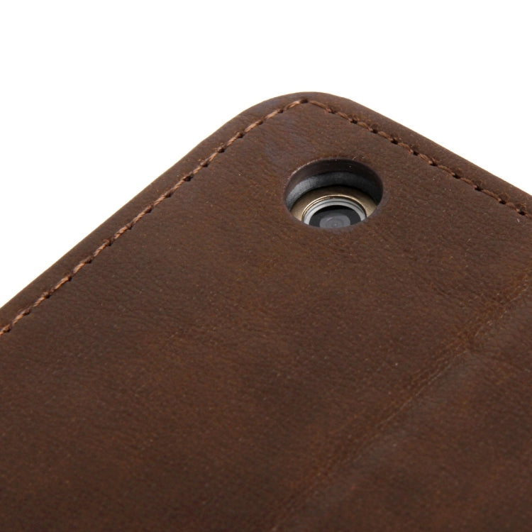 Crazy Horse Texture Leather Case with Card Slots & Holder & Wallet & Sleep Function for iPad mini 3 / mini 2 Retina(Coffee)