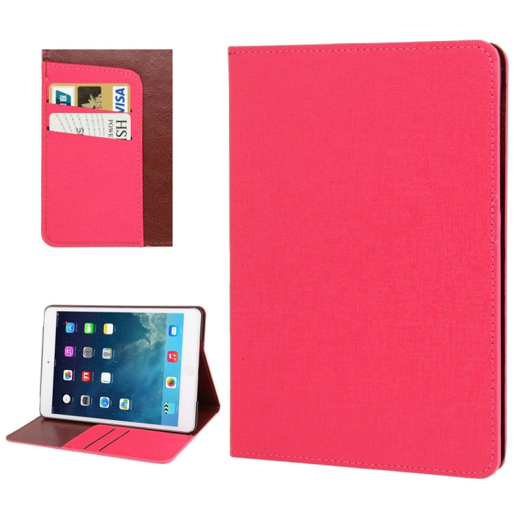 Linen Texture Leather Case with Credit Card Slot & Holder for iPad mini / mini 2 Retina