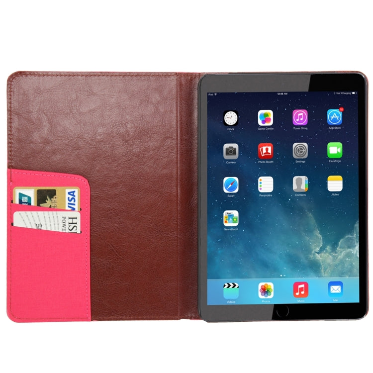 Linen Texture Leather Case with Credit Card Slot & Holder for iPad mini / mini 2 Retina