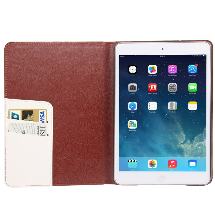 Linen Texture Leather Case with Credit Card Slot & Holder for iPad mini / mini 2 Retina