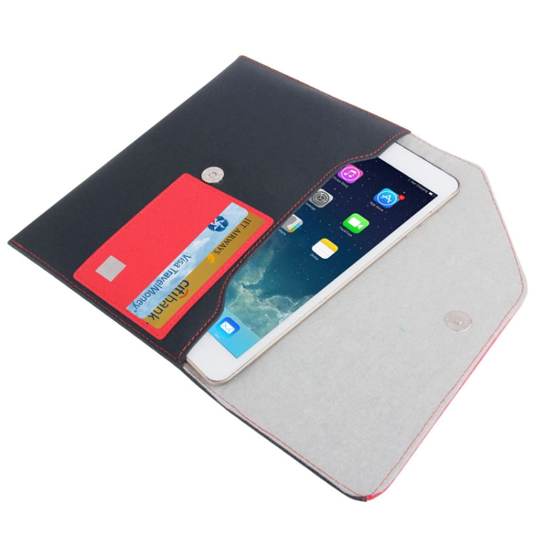 Envelope Handbag Style Cross Texture Leather Bag / Carry Bag with Credit Card Slot for iPad mini 1 / 2 / 3 / Galaxy Tab / P3100 / P3200 / T3200 / N5100
