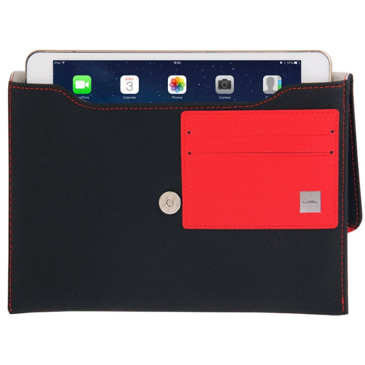 Envelope Handbag Style Cross Texture Leather Bag / Carry Bag with Credit Card Slot for iPad mini 1 / 2 / 3 / Galaxy Tab / P3100 / P3200 / T3200 / N5100