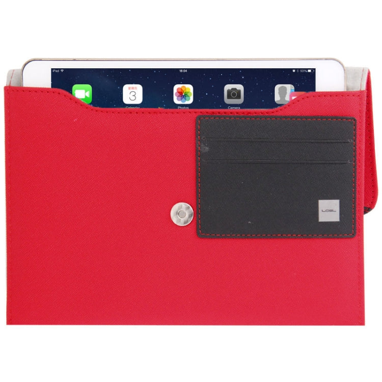 Envelope Handbag Style Cross Texture Leather Bag / Carry Bag with Credit Card Slot for iPad mini 1 / 2 / 3 / Galaxy Tab / P3100 / P3200 / T3200 / N5100