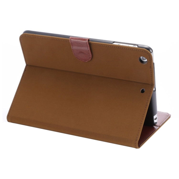 Canvas Texture Leather Case with Holder & Card Slots & Sleep Function for iPad Mini3 / Mini 2