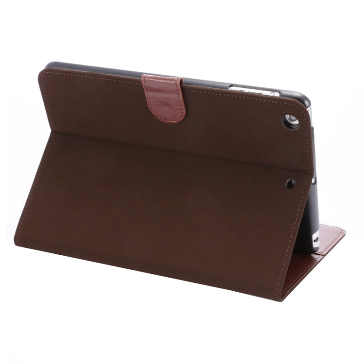 Canvas Texture Leather Case with Holder & Card Slots & Sleep Function for iPad Mini3 / Mini 2