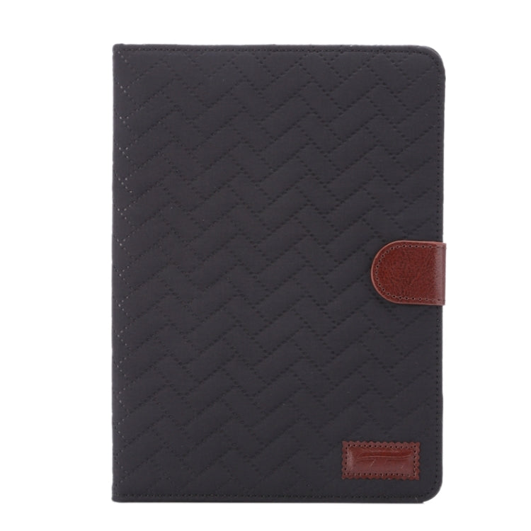 Plaid Texture Leather Case with Holder & Card Slots & Wallet & Sleep Function for iPad Mini3 / Mini 2