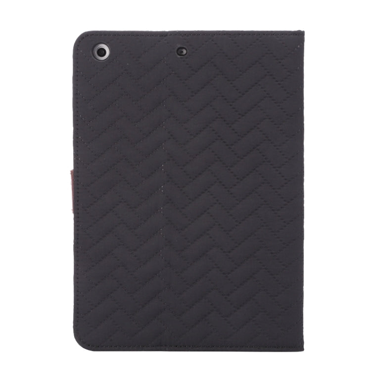 Plaid Texture Leather Case with Holder & Card Slots & Wallet & Sleep Function for iPad Mini3 / Mini 2