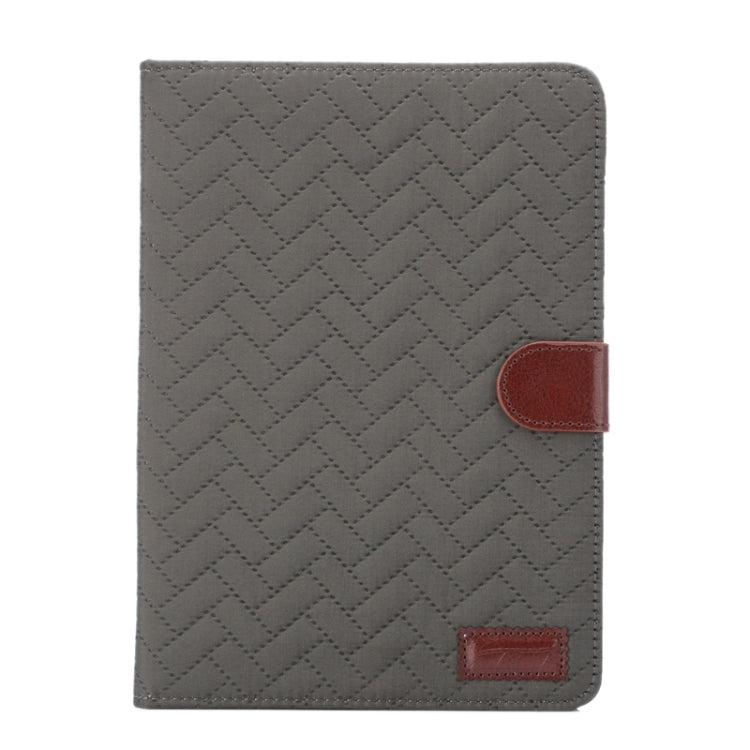 Plaid Texture Leather Case with Holder & Card Slots & Wallet & Sleep Function for iPad Mini3 / Mini 2