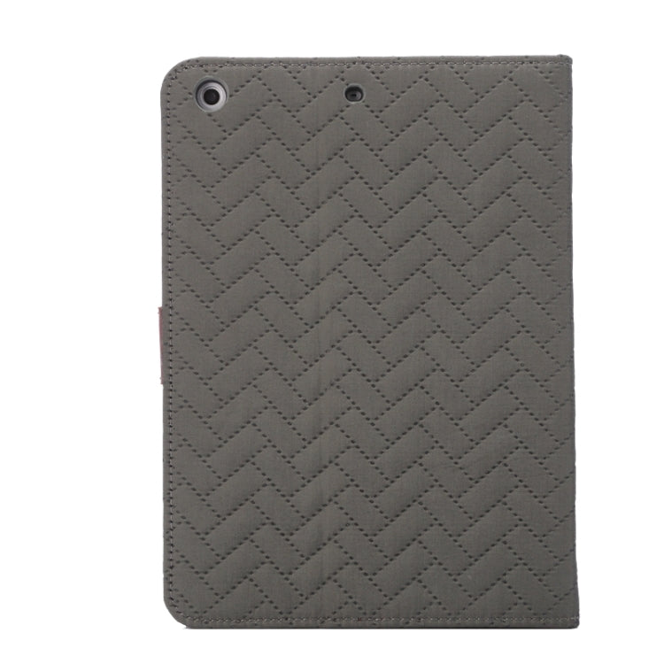 Plaid Texture Leather Case with Holder & Card Slots & Wallet & Sleep Function for iPad Mini3 / Mini 2