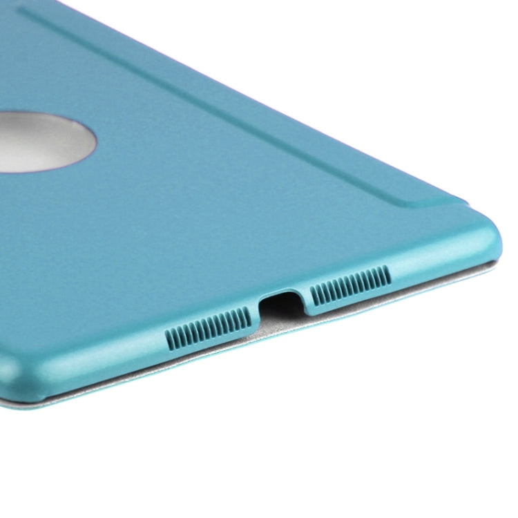 3-fold Lambskin Ultra-thin Plastic Back Shell Smart Leather Case with Sleep / Wake-up & Holder Function for iPad mini 3 / 2 / 1