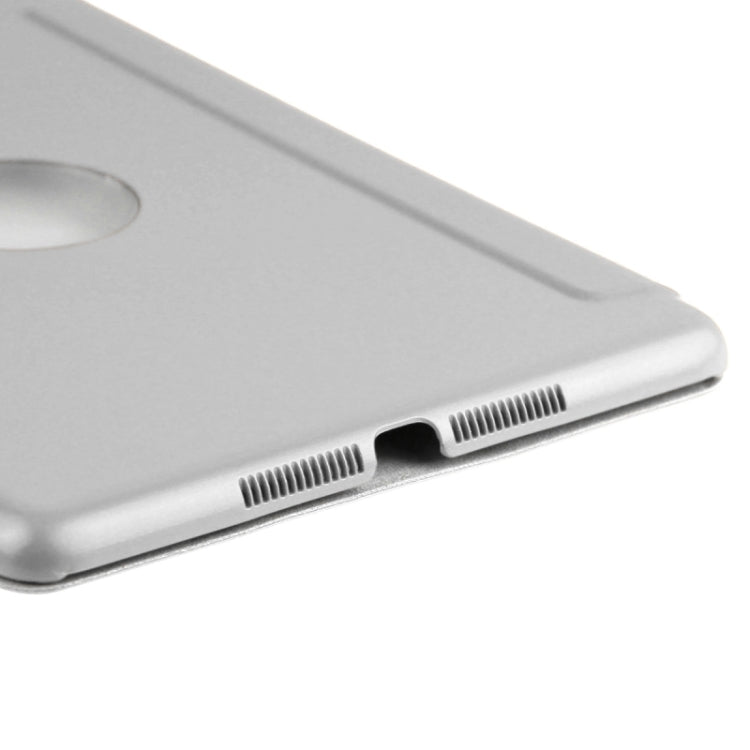 3-fold Lambskin Ultra-thin Plastic Back Shell Smart Leather Case with Sleep / Wake-up & Holder Function for iPad mini 3 / 2 / 1