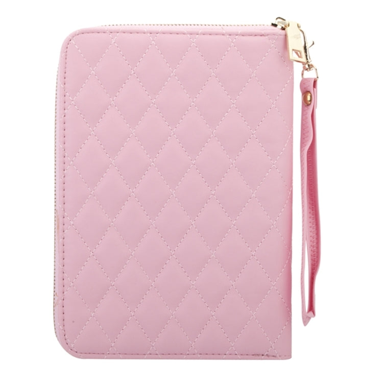 Crown Pattern & Diamond Lattice Texture Diamond Encrusted Carry Case with Holder & Card Slots & Wallet & Lanyard for iPad mini 3 / 2 / 1