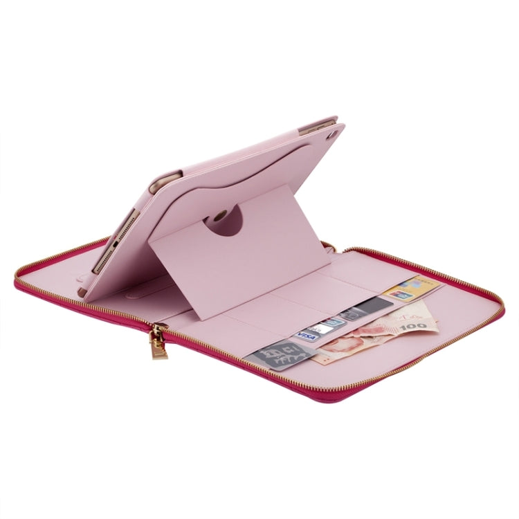 Crown Pattern & Diamond Lattice Texture Diamond Encrusted Carry Case with Holder & Card Slots & Wallet & Lanyard for iPad mini 3 / 2 / 1