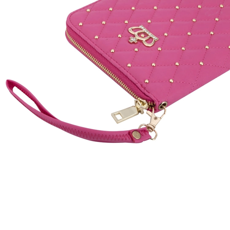 Crown Pattern & Diamond Lattice Texture Diamond Encrusted Carry Case with Holder & Card Slots & Wallet & Lanyard for iPad mini 3 / 2 / 1