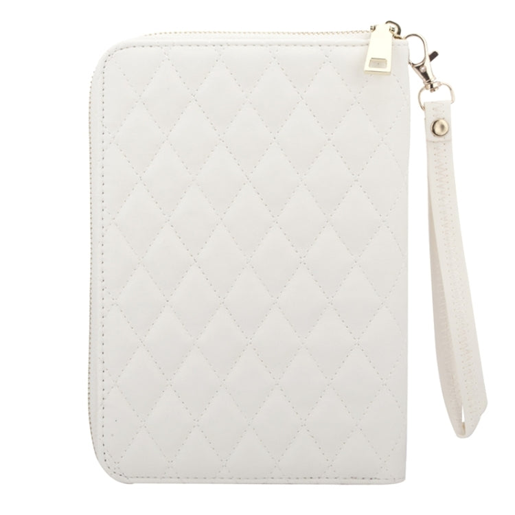 Crown Pattern & Diamond Lattice Texture Diamond Encrusted Carry Case with Holder & Card Slots & Wallet & Lanyard for iPad mini 3 / 2 / 1