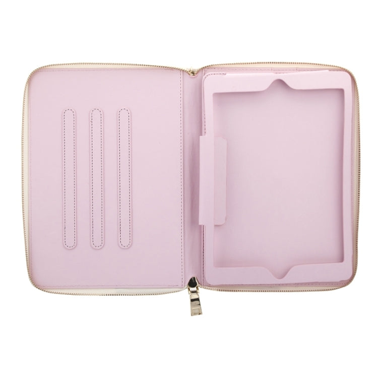 Crown Pattern & Diamond Lattice Texture Diamond Encrusted Carry Case with Holder & Card Slots & Wallet & Lanyard for iPad mini 3 / 2 / 1