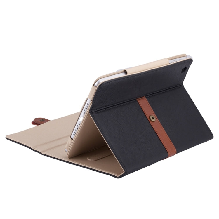 Bussiness Style Horizontal Flip Leather Case with 2-Folding Holder & Buckle for iPad mini 3 / 2 / 1