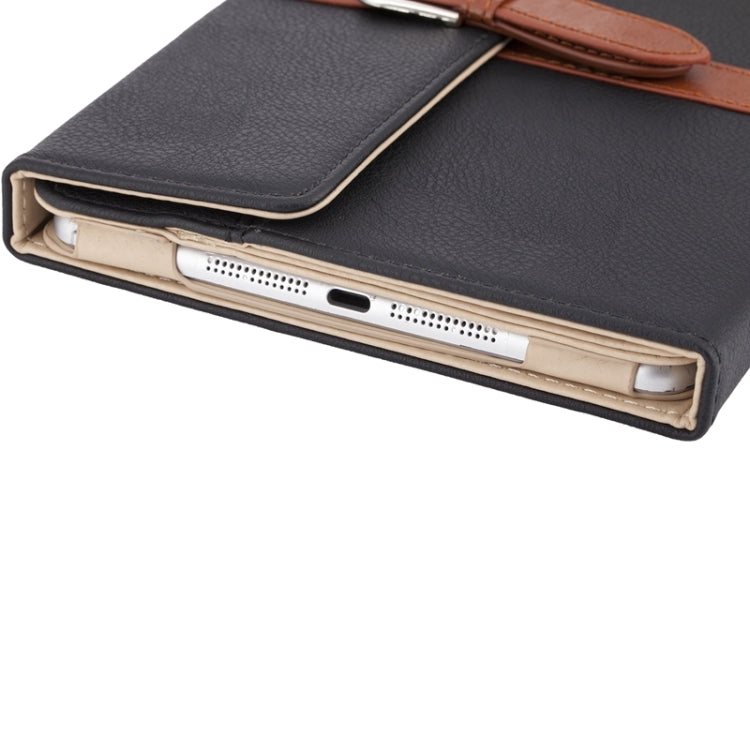 Bussiness Style Horizontal Flip Leather Case with 2-Folding Holder & Buckle for iPad mini 3 / 2 / 1
