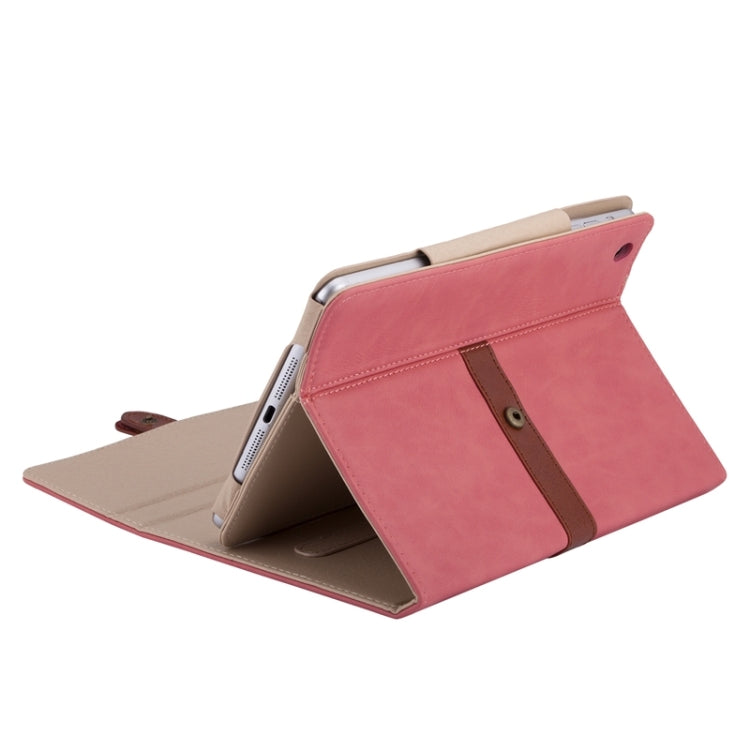 Bussiness Style Horizontal Flip Leather Case with 2-Folding Holder & Buckle for iPad mini 3 / 2 / 1