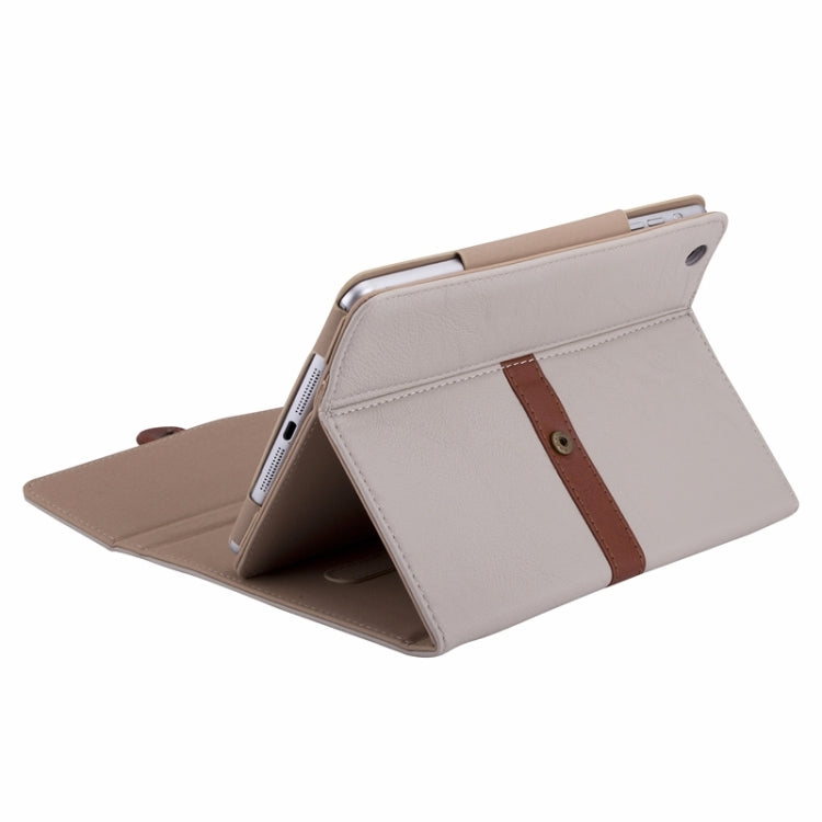 Bussiness Style Horizontal Flip Leather Case with 2-Folding Holder & Buckle for iPad mini 3 / 2 / 1